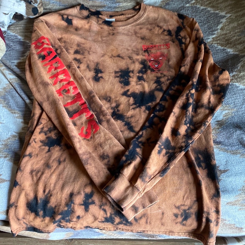 Acid Wash Barrett’s Haunted Mansion Long Sleeve T-Shirt